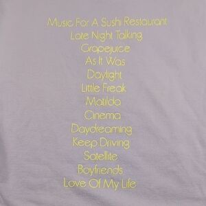 Harry‎ Styles 2022 Concert Playlist Hoodie Mens Size Medium